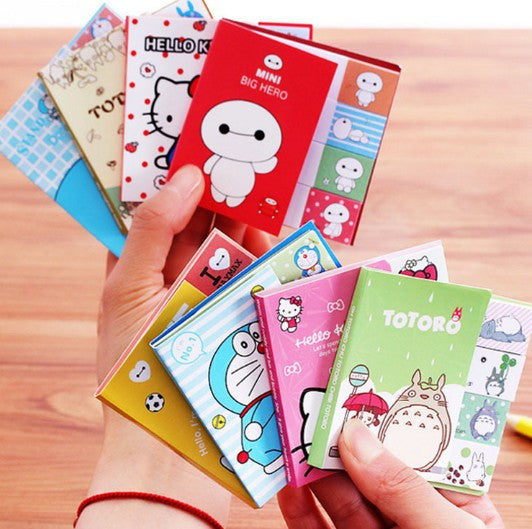 Totoro Hello Kitty Doraemon Baymax Self-Adhesive Memo Pad