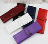 Roll Pu Leather Pen Pencil Case