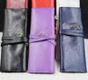 Roll Pu Leather Pen Pencil Case